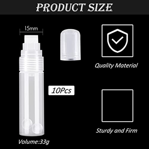 Paquete De 10 Bolígrafos De Pintura Blanca De 15 Mm Para Pin