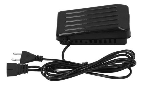 Pedal De Máquina De Coser Prevent Slip, 3 Puertos, Negro