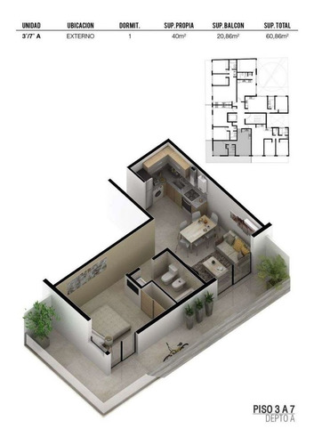 Imagen 7 de 26 de Depto En Venta 1dorm Con Balcón - B° Centro