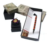Comprar Pluma Alhambra Color Bronce Y Bermellón + Tintero \u002F Lapicera