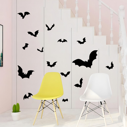 Calcomanías De Pared Autoadhesivas Negras Para Murales Y Ado