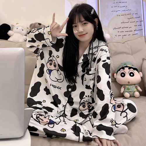 Pijama Crayon Shin Chan Estilo Insertado, Algodón Puro, Boni