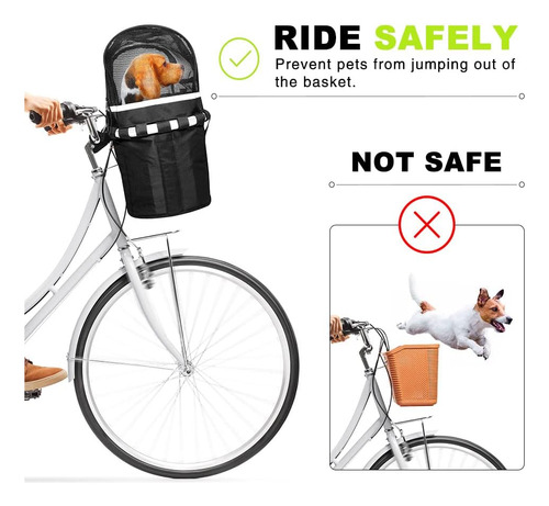 Anzome Funda Para Cesta De Bicicleta, Extraíble Con Crema...