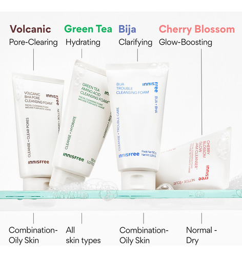 Espuma De Limpeza Innisfree Volcanic Bha Pore Com Ácido Sali