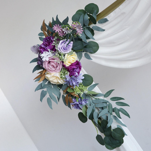 Decoración De Arco De Flores Artificiales De Seda