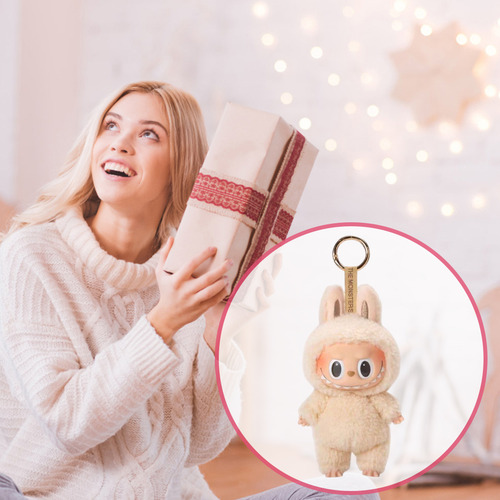 2 X Chaveiro De PelĂșcia De Vinil Doll For Labubu Macaron Mon