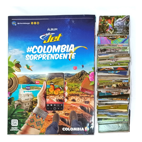 Álbum Jet Colombia Sorprendente+todas Las Láminas 