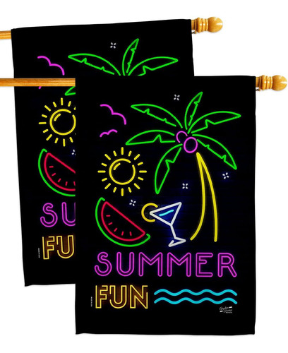 Bandera Angeleno Heritage Neon Summer Fun House, Paquete De