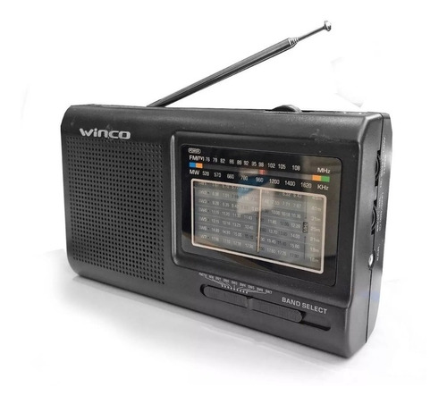 Radio Winco W2005 Portatil Am Fm Pilas O Cable Analógica