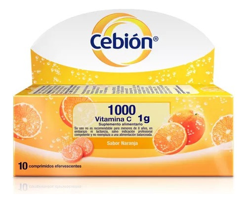 Cebión Vitamina C 1000 Mg X 10 Comprimidos Efervescentes 