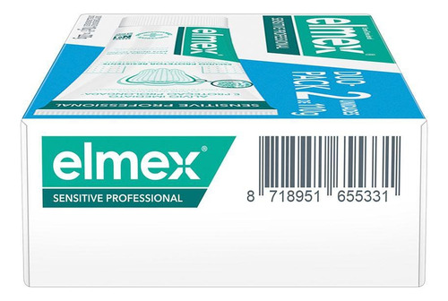 Creme Dental Elmex Sensitive Professional Pack 2un 110g
