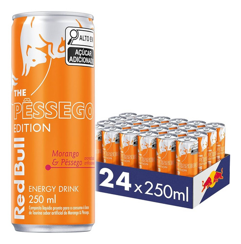 Red Bull Durazno Lata 250cc Pack X 24