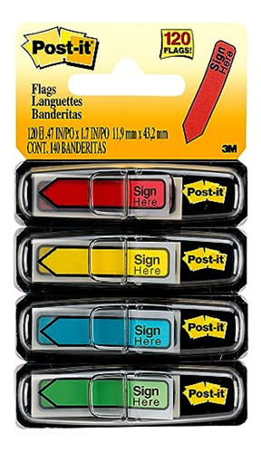 Notas Adhesivas  Banderas Post-it Message  Sign Here , 30/di