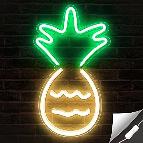 Lumoonosity Pineapple Neon Light - Letreros De Neon De Piñ