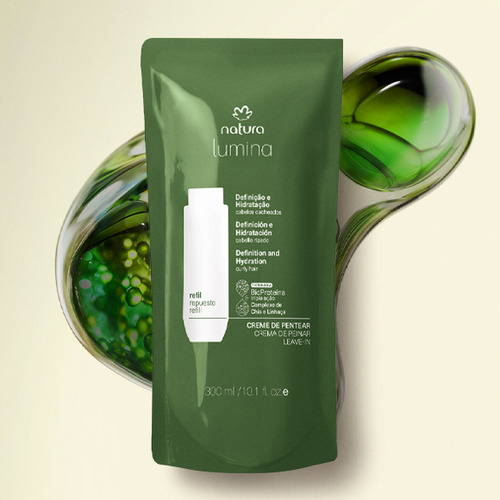 Refil Creme De Pentear Para Cabelos Cacheados Lumina 300 Ml