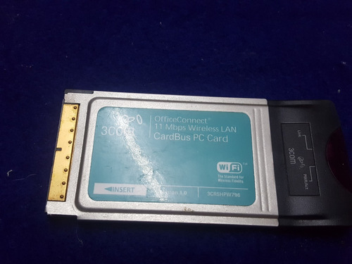 Tarjeta Wifi Para Laptop 3com Carbus Lan Vintage (Usado)