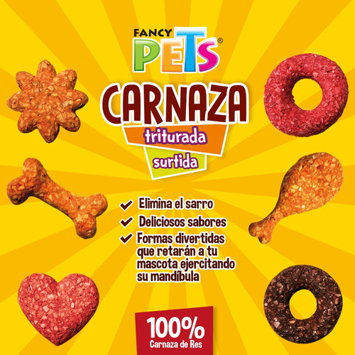 Carnaza Triturada Surtida Para Perro Caja Con 50 Pzas