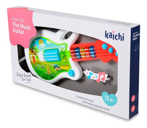 Guitarra Con Luz Y Música Kaichi