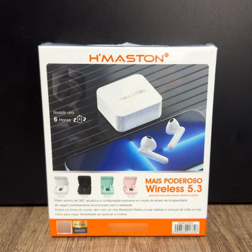 Fone Bluetooth De Ouvido H´maston Rs32 Cor Branco