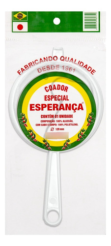 Kit 3 Coadores De Flanela Com Cabo E Aro Em Plástico - 12cm