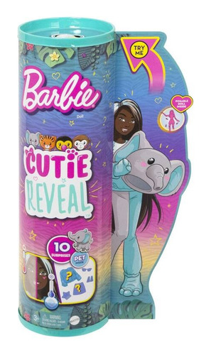 Muñeca Barbie Cutie Reveal Elefante Hkp98 Mattel Bestoys