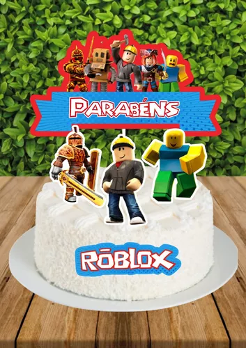 21 decorações de bolo para topos de bolo Roblox, artigos de festa