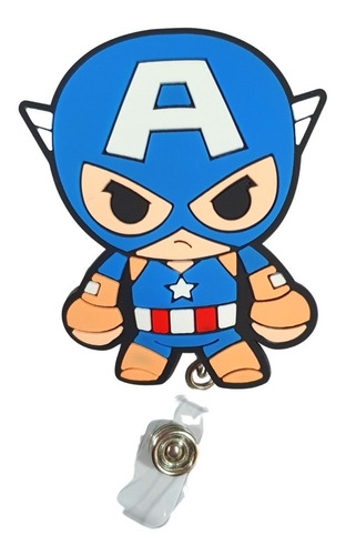 Yoyo Retráctil Portacredencial Modelo Capitán América A