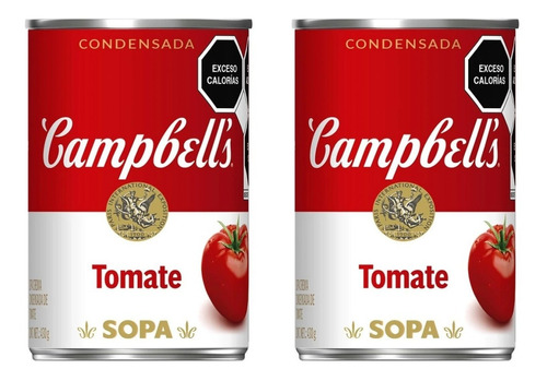 2 Sopas De Tomate Campbells De 430 Grs Cada Una