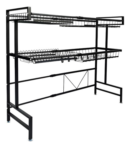 Escurridor De Trastes 2 Niveles Ajustable Acero Inoxidable