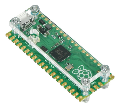 Raspberry Pi Pico Rp2040 Micro Usb Dual Core M0 + Case Protector Acrilico Tecneu