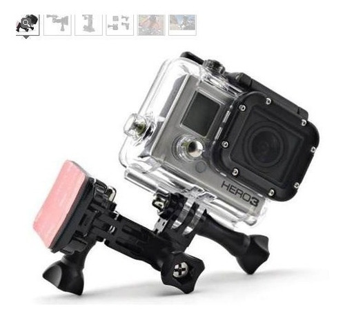Suporte De Capacete Go Pro Ajustável Gopro Hero 7 6 5 4 3 3+