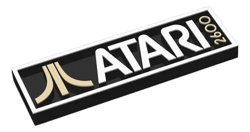 comprar Atari 2600 Logo 3d Placa Decoração Retro Games Gamer Geek