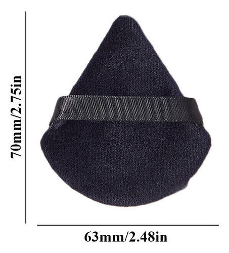 Iu Esponja De Veludo Reutilizável Triangle Powder Puff Pa