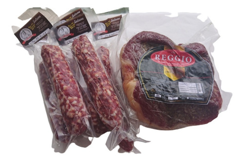 Imagen 2 de 2 de 3 Kg. En Total. Pieza Jamón Crudo + 1 Kg. Salame De Oncativo