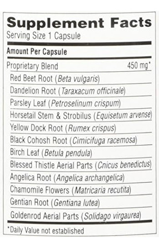 Suplemento en cápsula Nature's SunshineLiver cleanse 100caps