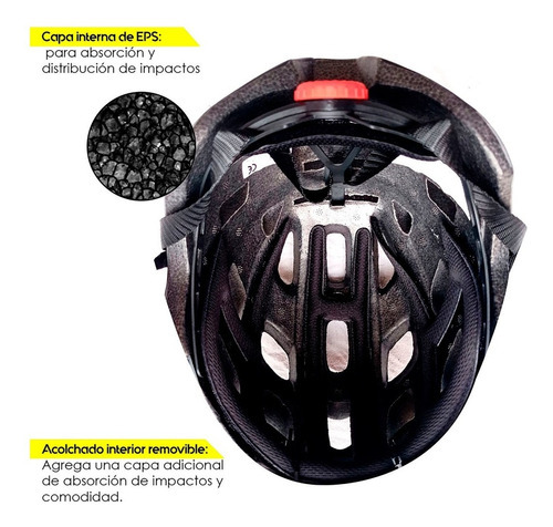Casco Ciclismo Bicicleta Bmx Mtb Bks Montaña Ruta