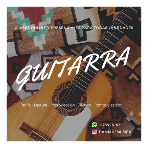 Imagen 1 de 5 de Clases De Guitarra Online - Todas Las Edades Y Niveles