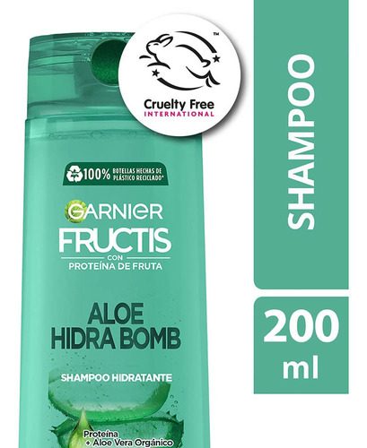 Shampoo Fructis Aloe Hidra Bomb 200ml Garnier