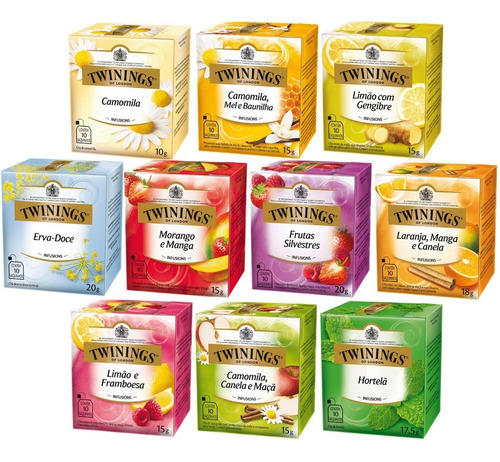 Imagem 1 de 1 de Chá Twinings 10 Caixas 100 Sachês
