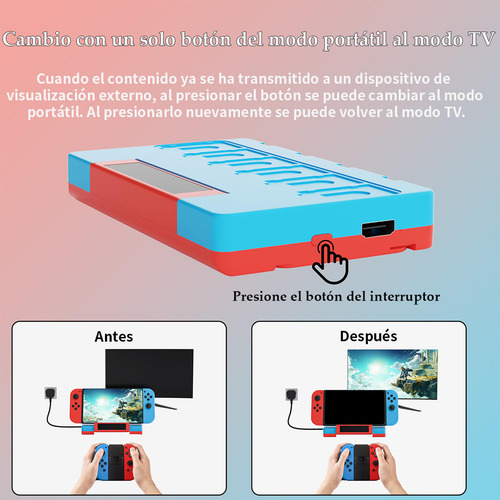 6 En 1 Base De Cargador Para Control Joycon Nintendo Switch