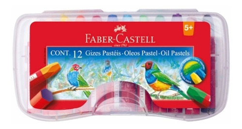 Óleo Pasteles Faber Castell X 12 Unidades En Estuche 