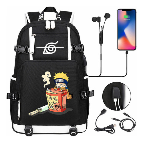 Mochila Naruto Itachi Para Portátil Edición Especial Color 2