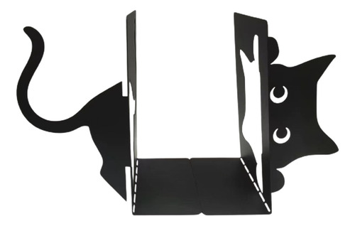 Sujetalibros Decorativo Para Gatos, Soporte De Metal Para
