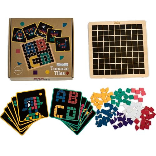 Conjunto De Mosaico Tomaze Montessori Tinker Tangram Gr...