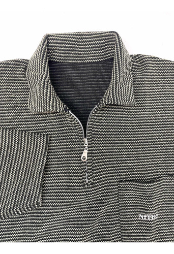 Sweater Hombre Algodón Talle L Oversize Cuello Alto Perfecto