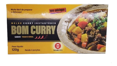 Molho Instantâneo Curry Tradicional 120g - Maruiti