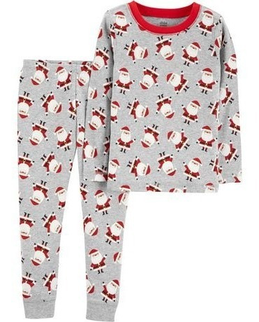 Pijamas De Navidad Santa Marca Carter´s Talla 12 Meses