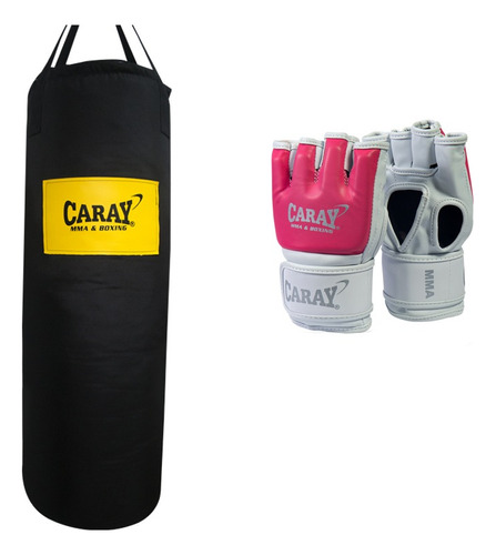 Saco De Boxeo Mma Profesional + Guantes Mma Pro Caray