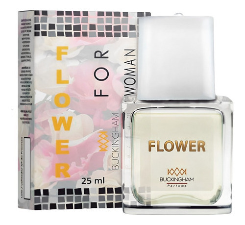 Perfume Flower Fem. By Buckingham Parfum 25ml.. Essência De Alta Fixação A Fragrância Contém 40% De Essência E Tem Fixaç