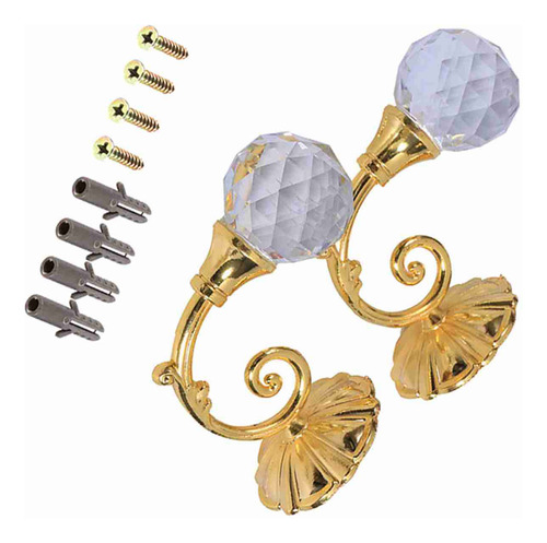 Soporte Para Cortinas De Cristal, 2 Unidades, De Metal, Para